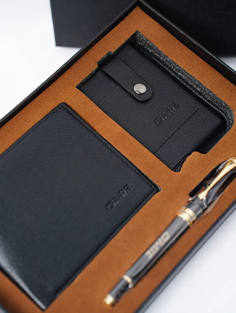 Coffret Cadeau Portefeuille et Stylo+ Portecarte